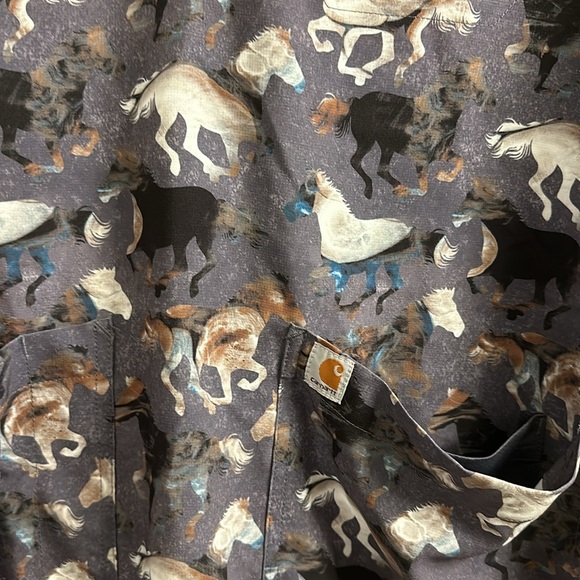 Carhartt horse scrub top small - Picture 3 of 3